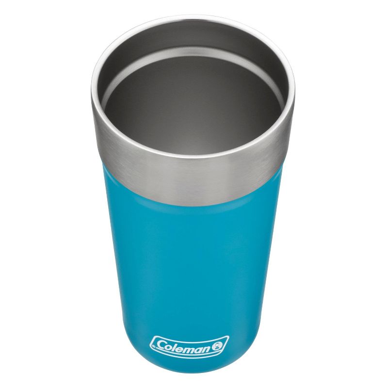 Coleman 20oz Stainless Steel Brew Vacuum Insulated Tumbler - Caribbean Sea, 4 of 7