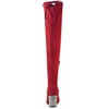 Allegra K Women's Chunky Heels Rhinestone Over the Knee High Boots - 4 of 4