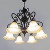 Yosemite Home Décor 95836R-6SS Florence Collection Six Light Chandelier, Sierra Slate - image 3 of 4