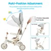 Acekool 7-in-1 Folding Baby Tricycle with Adjustable Parent Handle, Safety Harness, Wheel Brakes & Removable Canopy - 4 of 4