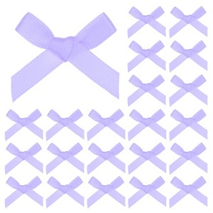 Unique Bargains Satin Durable Flexible Polyester Mini Craft Ribbon Bow 100 Pcs - 1 of 4