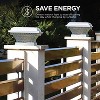 Home Zone Security® Outdoor Solar Post Cap Lights for 3.5-In. x 3.5-In. and 4-In. x 4-In. Posts, 2 Pack - 4 of 4