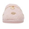 bebe Women’s Slippers - Plush House Slippers with Faux Fur and Gold Chain Accent - 4 of 4
