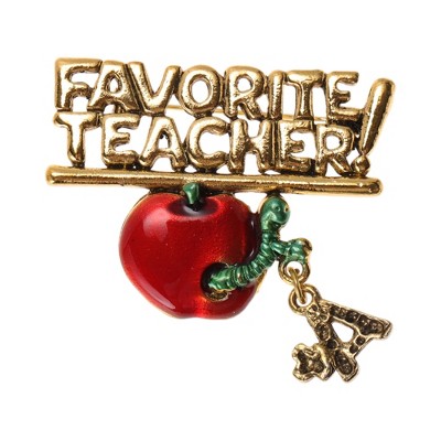 Unique Bargains Christmas Brooches YNCP7881 Alloy Dripping Wax Gold Tone Red 1.65"x1.77" 1 Pc