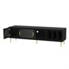 FONTOI TV Stands for Televisions up to 70 Inchs, Entertainment Center with 3 Shelves and 2 Cabinets, Black, 70.9"*20"*17.7" - 4 of 4