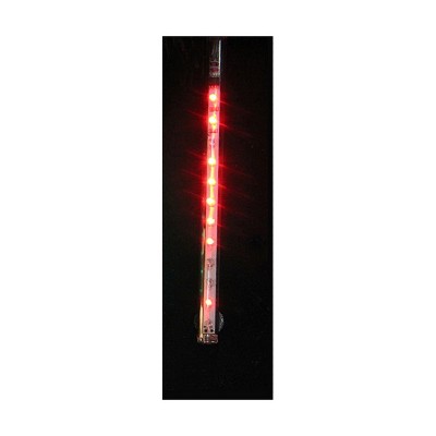 J. Hofert Co 32ct LED Lighted Dripping Icicle Tube Christmas String Lights White Wire - Red