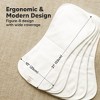 KeaBabies 5pk Organic Quin Baby Burp Cloths for Boys, Girls, Large Absorbent Cotton Burping Cloths for Babies, Newborns - 3 of 4