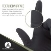 Dynarex 2322 Black Latex Exam Glove Powder Free Medium (Box of 100) - 3 of 4