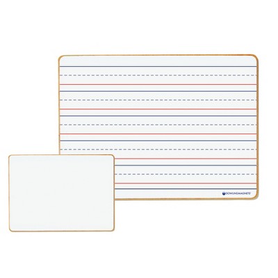 Double-Sided Magnetic Dry-Erase Board Set, 12" x 8.75", White
