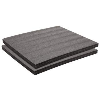 Okuna Outpost 2 Pack Black Polyethylene Foam Pads Sheets Packing Materials Supplies for Moving Packaging & Crafts, 18 x 16 x 1 in