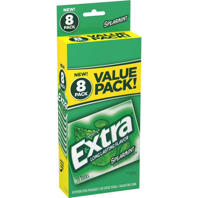Extra Spearmint Sugar-Free Gum Value Pack - 120ct, 1 of 11
