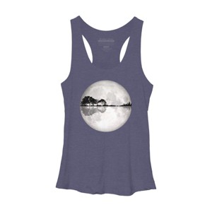Women's Design By Humans Moonlight Nature Guitar II By Maryedenoa Racerback Tank Top - 1 of 3