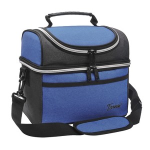 Tirrinia Dual Compartment Classic Molded Lunch Bags Cooler for Adults Kids, Insulated Leakproof Thermal Lunch Box Totes for Lunch Bento - 1 of 4