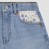 Levi's® Girls' Floral Mom Denim Shorts - Light Wash - 3 of 4
