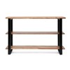 Handcrafted Modern Industrial Media Console Table with Acacia Wood and Iron Frame - 2 of 4