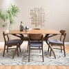 5pc 60" Lucious Curved Leg Dining Set - Christopher Knight Home - 2 of 4