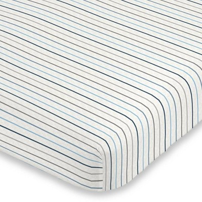 Carter's Stripe Mini Crib Super Soft Fitted Crib Sheet