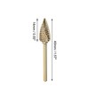 Unique Bargains 3/32 Inch Tree Shape Bit Electric Nail Drill File Cuticle Cleaner Tool for Rotary Nail Drill Machine Manicure Pedicure Polishing Kit - 4 of 4
