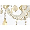 Elegant Lighting Maria Theresa 3 light white Wall Sconce Golden Teak (Smoky) Royal Cut Crystal - image 3 of 4