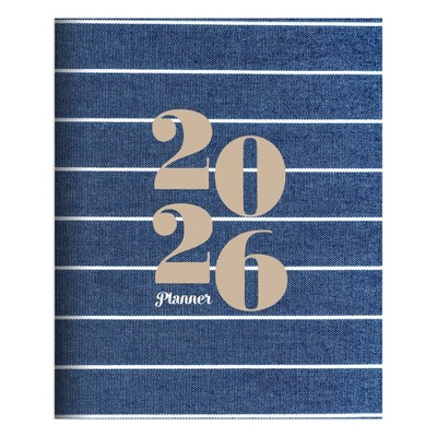 TF Publishing 10.5"x12.5" 2026 Denim Large Monthly Planner