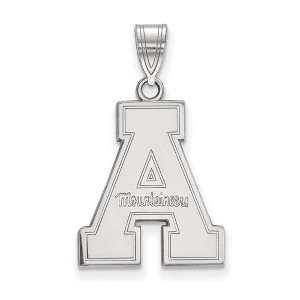 Black Bow Jewelry 10k White Gold Appalachian State Mountaineers NCAA Large Pendant - 1 of 3
