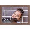 PosterPalooza | Photo Size Shabby Chic Brown Picture Frame - UV Acrylic, Foam Board Backing, Hanging Hardware - 2 of 4