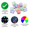 Hastings Home Water-Activated Food-Grade Color Change LED Cube Lights - Set of 12, Multicolor - image 3 of 4