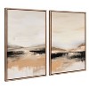 Kate & Laurel All Things Decor (Set of 2) 23"x33" Sylvie Beaded Peaceful I and II Framed Arts by Amy Lighthall - 2 of 4