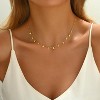 Colorful Beaded Necklace - Freshwater Pearl & Evil Eye Pendant, Stainless Steel 18K Gold Plated Y2K Trendy Jewelry for Women & Teen Girls - 3 of 4