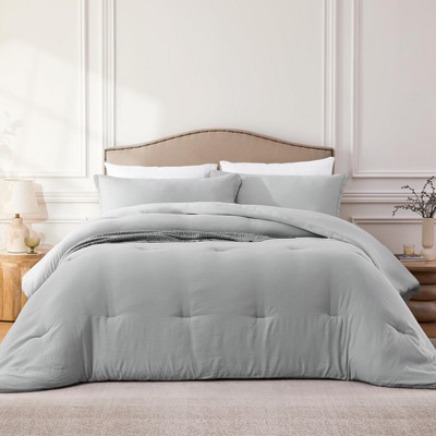 BAGOKIE 2/3PCS Comforter Set with Comforter & Pillowcases