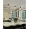 Toltec Lighting Rocklin 1 - Light Pendant in  Brushed Nickel with 8.75" Smoke Shade - 3 of 4