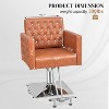 Karl Home Black Modern Heavy Duty Hydraulic Swivel Hair Stylist Salon Chair with Curved Armrests - 3 of 4