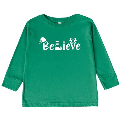 The Juniper Shop Believe Christmas Toddler Long Sleeve Tee