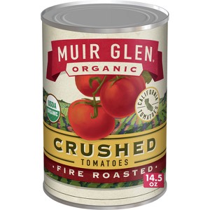 Muir Glen Organic Gluten Free Crushed Fire Roasted Tomatoes - 14.5oz - 1 of 4