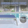 Okak Patio Lounge Chairs Set of 3 with Side Table,Aluminium Pool Outdoor Chaise Lounge for Patio,Beach,Yard - 4 of 4
