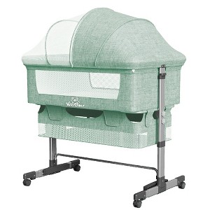 Yinvani Green Aluminum Frame Foldable Crib with Mosquito Net - 1 of 4