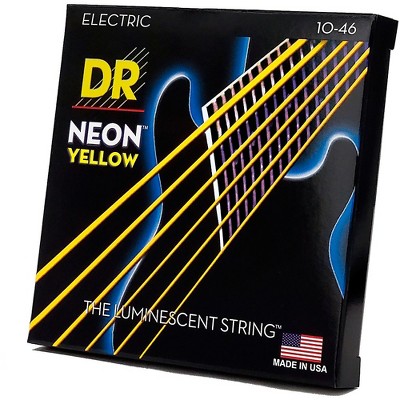 thumbnail image 2 of DR Strings NYE-11 Coated Nickel Electric Guitar Strings - Heavy Gauge 11-50, Neon Hi-Def Yellow 2 of 11