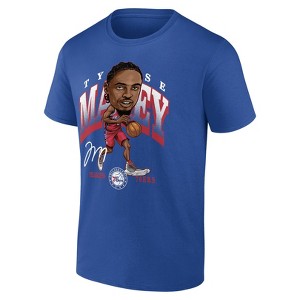 NBA Philadelphia 76ers Men's Tyrese Maxey Caricature T-Shirt - 1 of 3