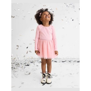 The Children's Place Toddler Girls Long Sleeve Glitter Tutu Dress - 1 of 4