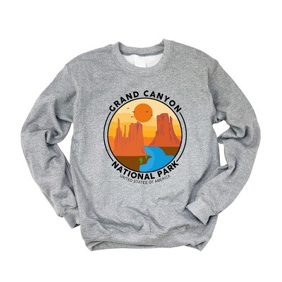 Simply Sage Market Women's Graphic Sweatshirt Grand Canyon National Park Badge