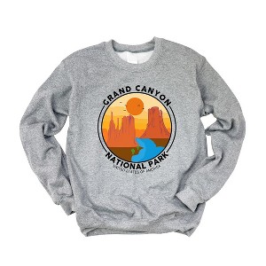Simply Sage Market Women's Graphic Sweatshirt Grand Canyon National Park Badge - 1 of 3