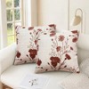 REGALWOVEN Floral Pattern Decoration Throw Pillow Cover for Outdoor Indoor 2 Pcs - 2 of 4
