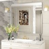 Apmir Rectangular Aluminum Alloy Framed and Tempered Glass Wall Bathroom Vanity Mirror in Matte Black/ Gold/ Silver/ Brown - 2 of 4