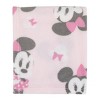 NoJo Disney Minnie Mouse Pastel Pink, White and Black Bows and Icons Super Soft Baby Blanket - image 3 of 4