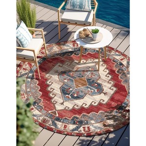 Unique Loom  Outdoor Traditional Area Rug - 1 of 4