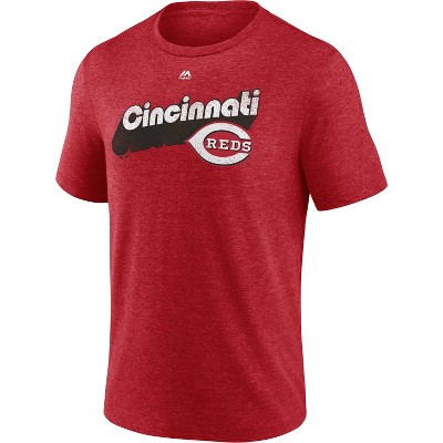 MLB Cincinnati Reds Men's Short Sleeve Tri-Blend T-Shirt