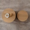 NicBex Set of 2 Round Wooden Coffee Tables for Living Room,Cylinder Center Table for Small Space,Accent End Side Table - 3 of 4
