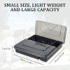 LunaLulinlk Silverware Cutlery Organizer Tray with Transparent Lid, Utensil Cutlery Holder for Kitchen Drawer Countertop, Plastic Flatware Storage Box - 3 of 4