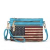 MKF Collection Alisson Vegan Leather Women’s FLAG Crossbody Wristlet Bag by Mia K - 2 of 4