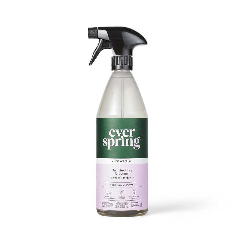 Lavender &#38; Bergamot All Purpose Disinfecting Spray - 28 fl oz - Everspring&#8482;, 1 of 7